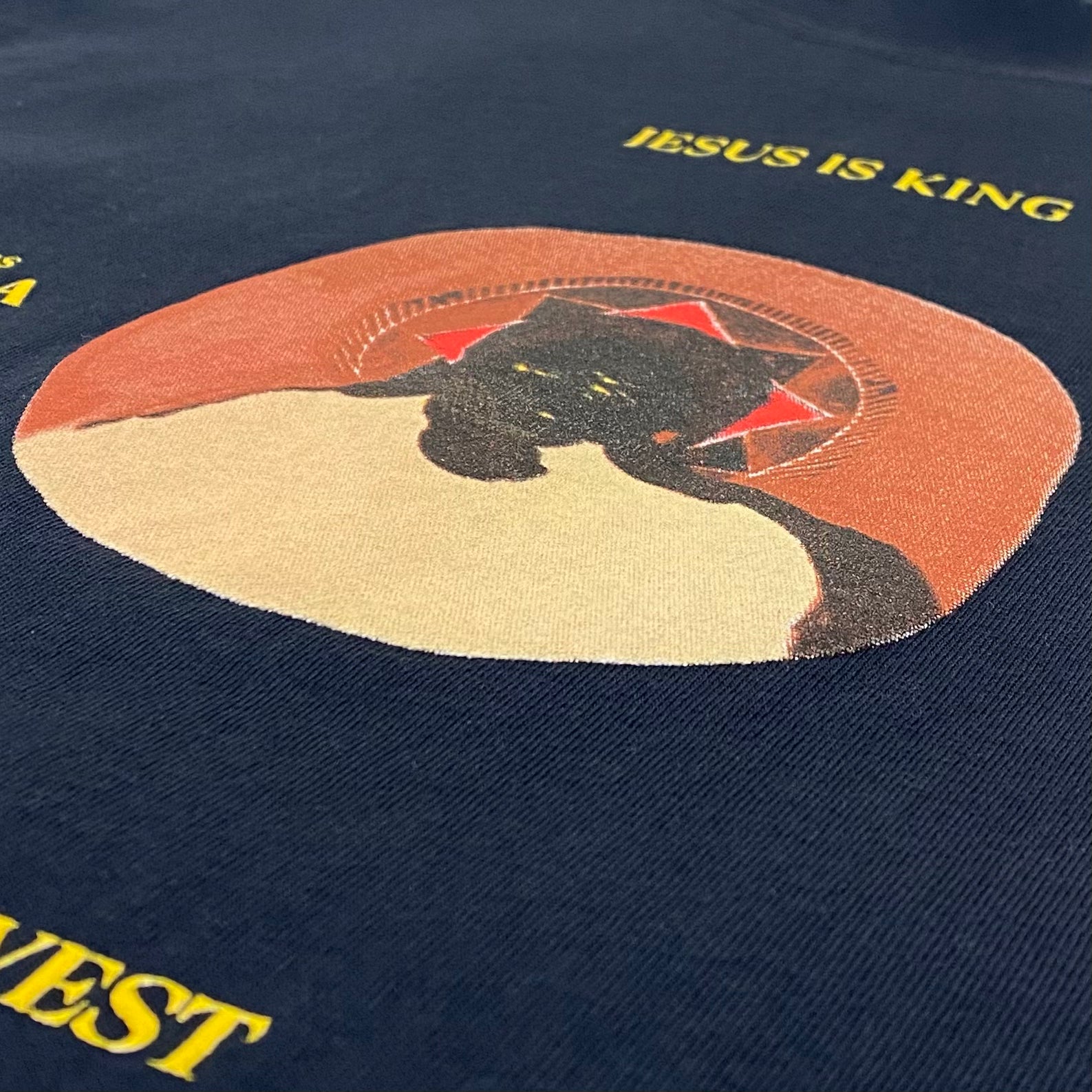 JIK 2019 Vinyl Portrait Tee In Navy