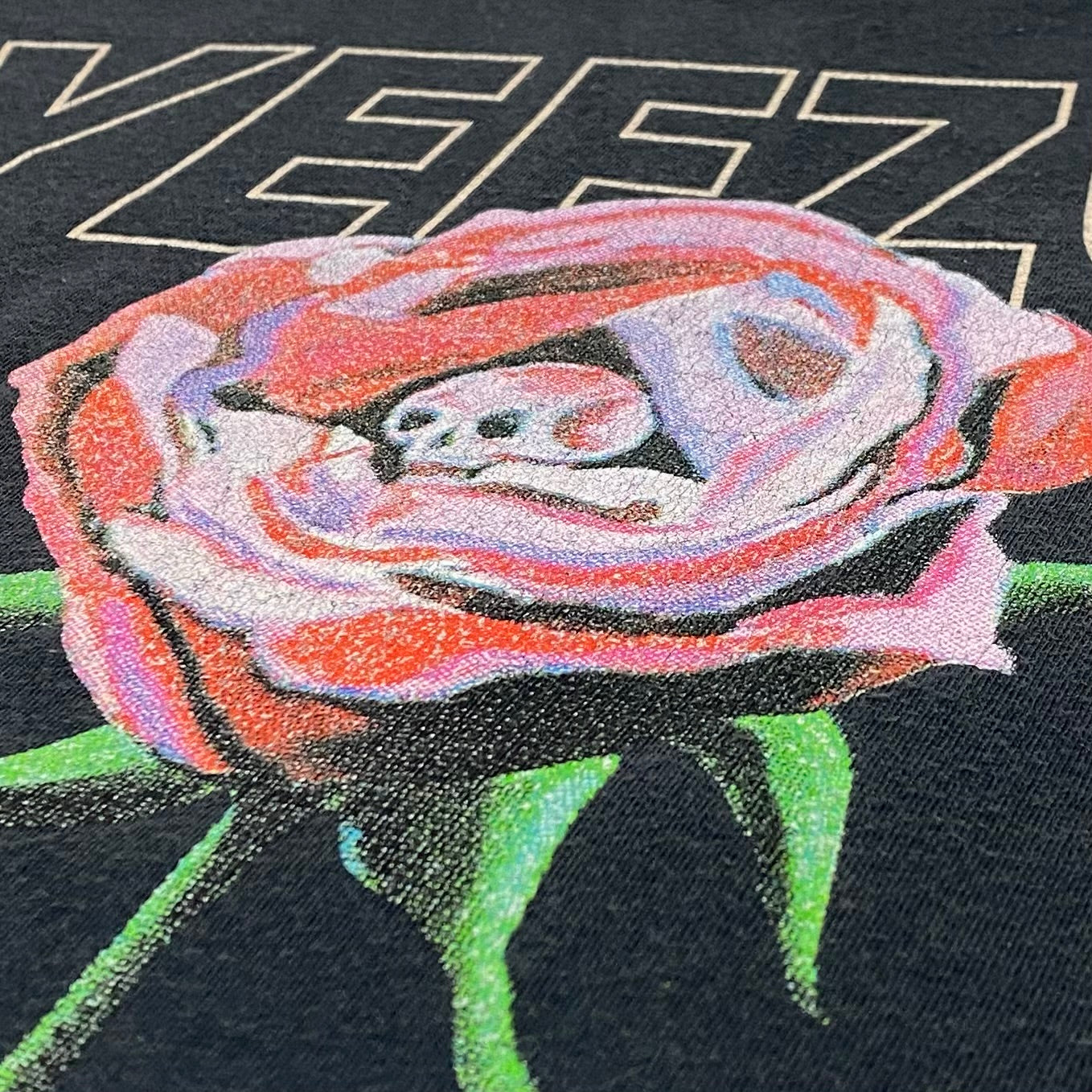 Yeezus Tour 2014 Rose Tee By Wes Lang