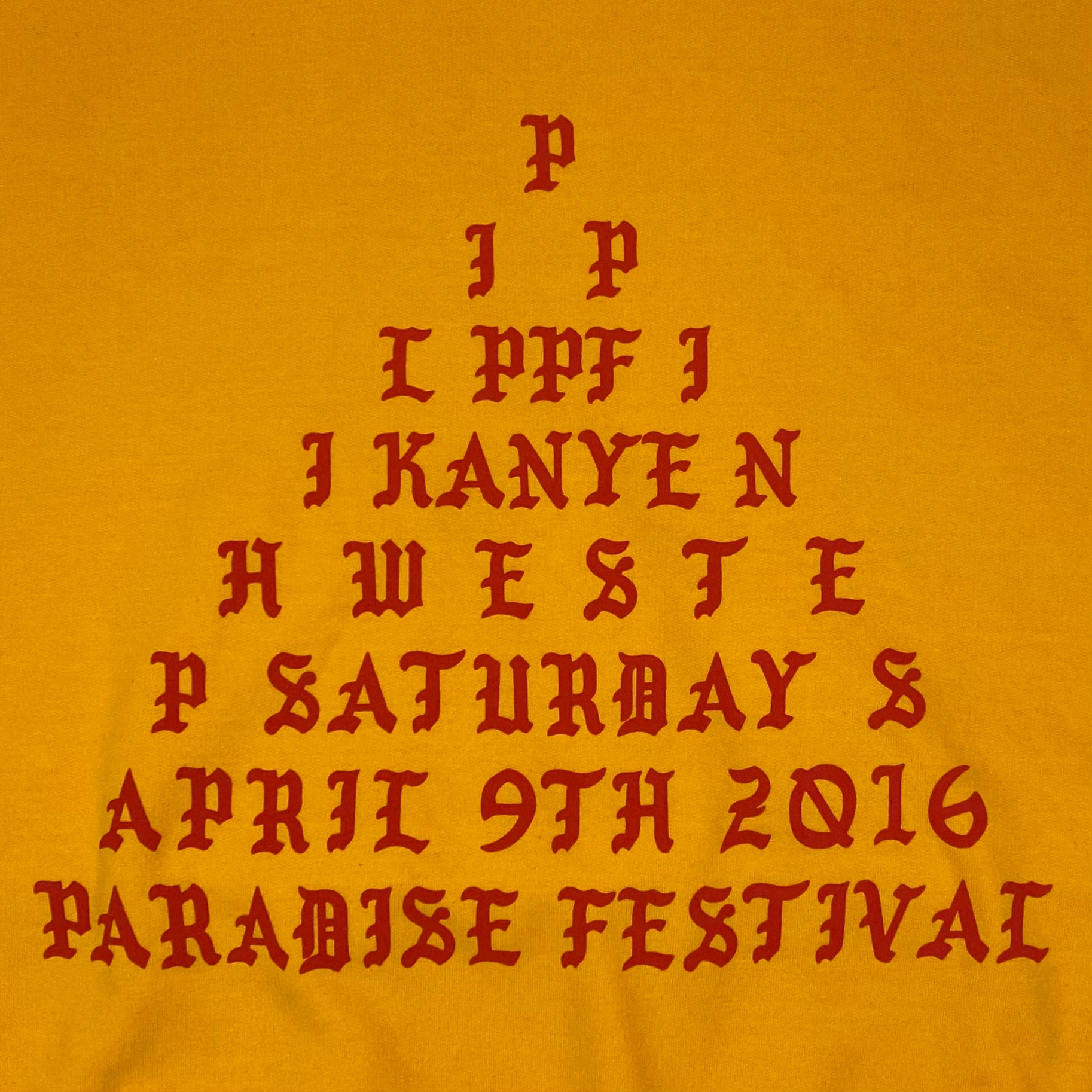 TLOP 2016 Paradise Fesitval ‘I Feel Like Pablo’ Hoodie