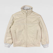 YZY SZN 5 Unreleased Leather Biker Jacket In Jupiter/Arctic