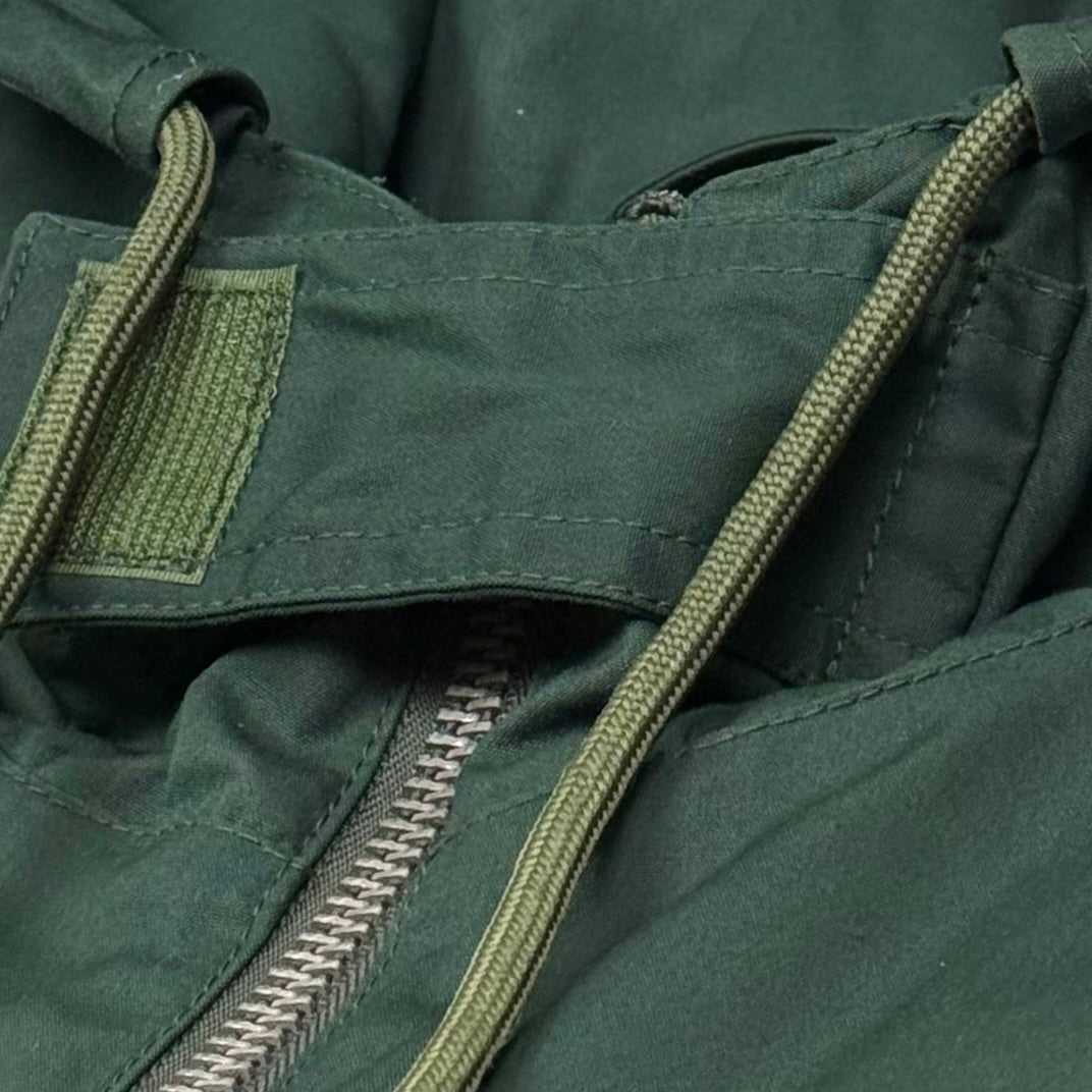 YZY SZN 3 Waxed Anorak Jacket In Military Sea