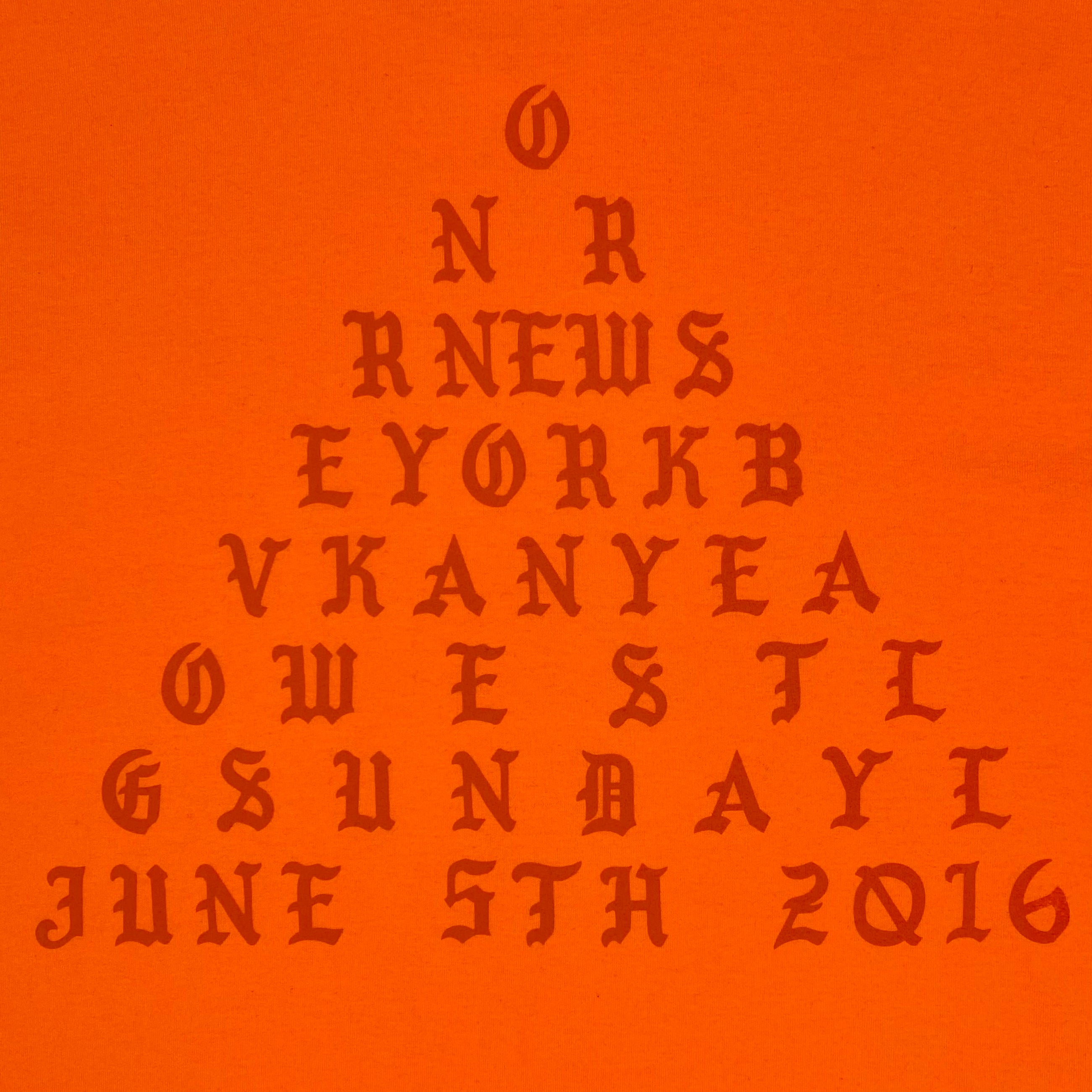 TLOP 2016 Cancelled Governor's Ball Long Sleeve In Orange