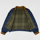 YZY SZN 6 Flannel Lined Corduroy Denim Sample Jacket In Blue