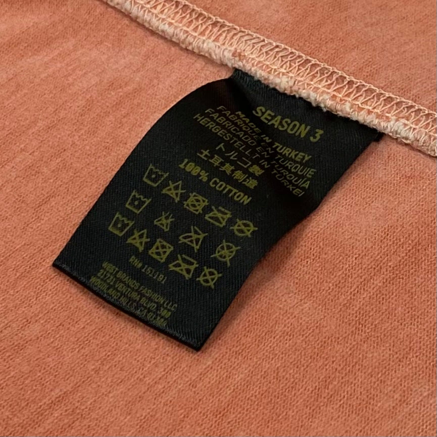 YZY SZN 3 Heavy Knit Tee In Warning Orange