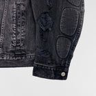 YGEBB 2022 Padded Denim Jacket In Washed Grey