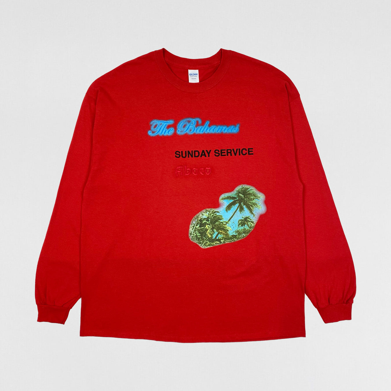 JIK 2019 Unreleased Sunday Service Bahamas Long Sleeve In Red
