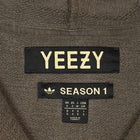 YZY SZN 1 Half Zip Boxy Hoodie In Caviar