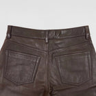 Vintage GAP Bootcut Leather Pants In Brown