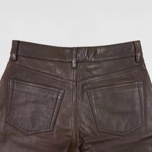 Vintage GAP Bootcut Leather Pants In Brown