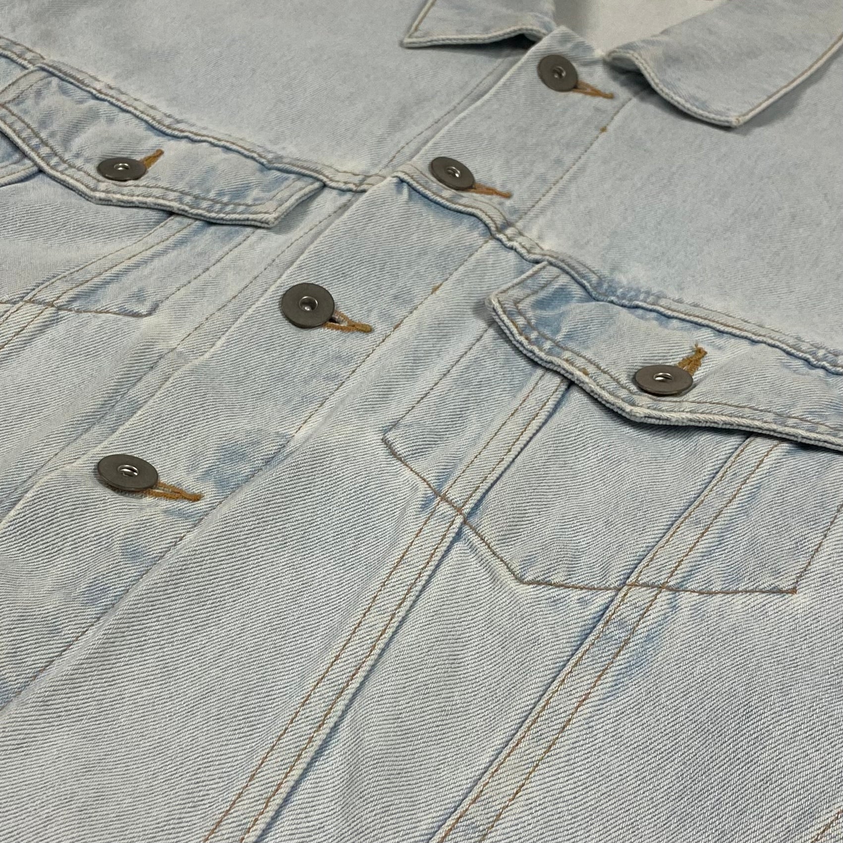 YZY SZN 5 Denim Jacket In Faded Indigo