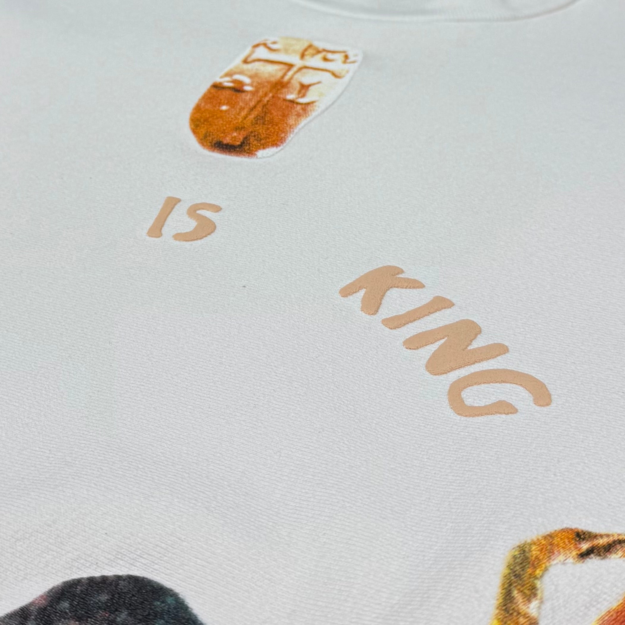 JIK 2019 Portrait Crewneck Sweater In White