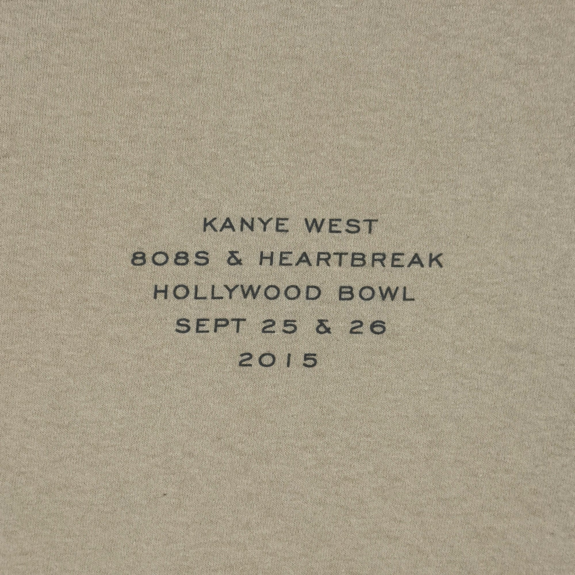 808’s & Heartbreak 2015 Hollywood Bowl Tee In Sand