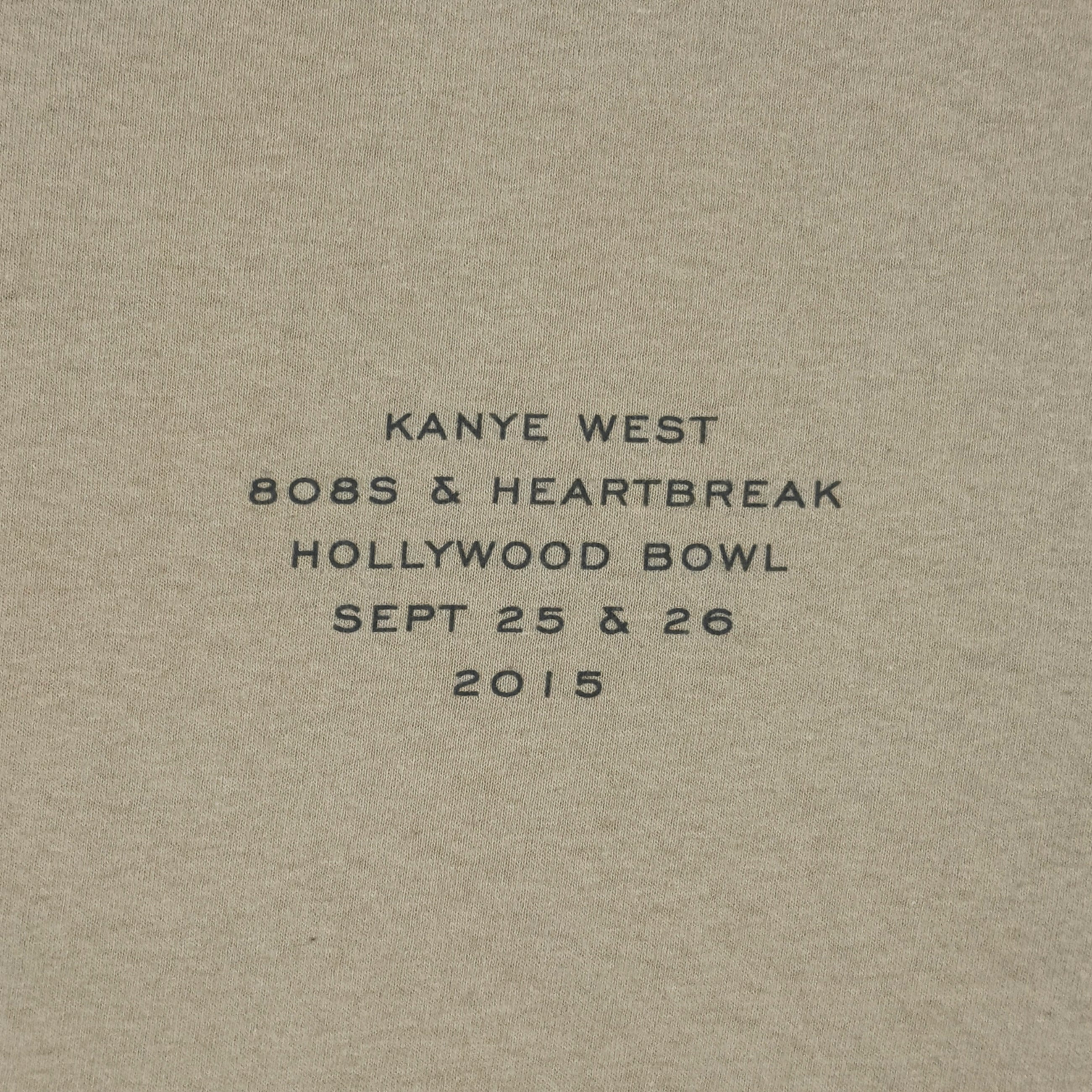 808’s & Heartbreak 2015 Hollywood Bowl Tee In Sand