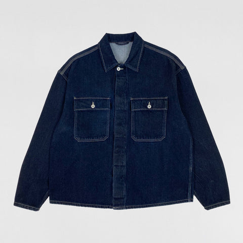 YZY SZN 6 Unreleased Sample Work Shirt In Denim