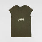 Yeezus Tour 2013 Black Friday Cut Off Tee In Olive By Virgil Abloh