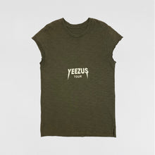 Yeezus Tour 2013 Black Friday Cut Off Tee In Olive By Virgil Abloh