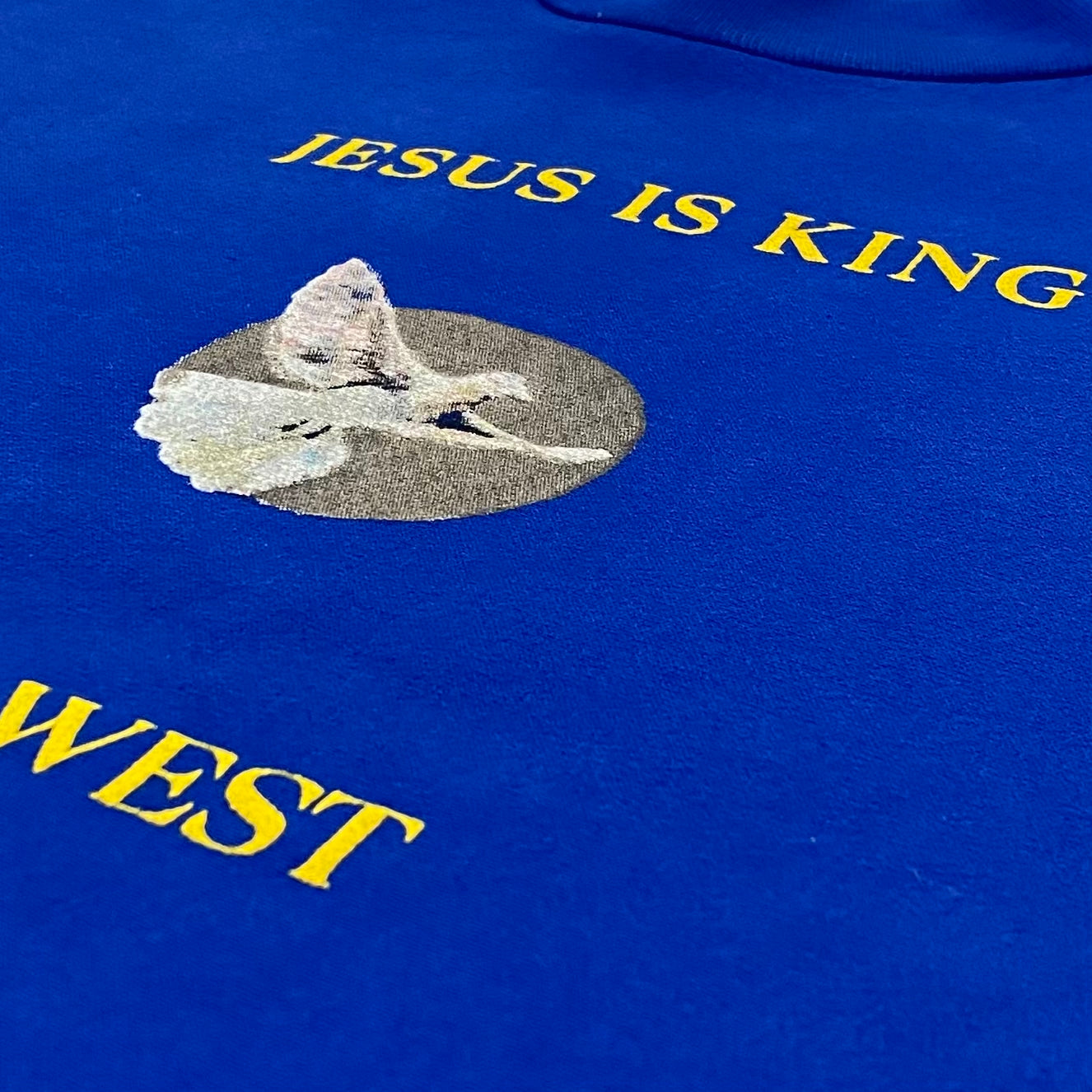 JIK 2019 Vinyl 'Dove' Crewneck in Blue