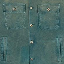 YZY SZN 6 Flannel Lined Canvas Jacket In Glacier