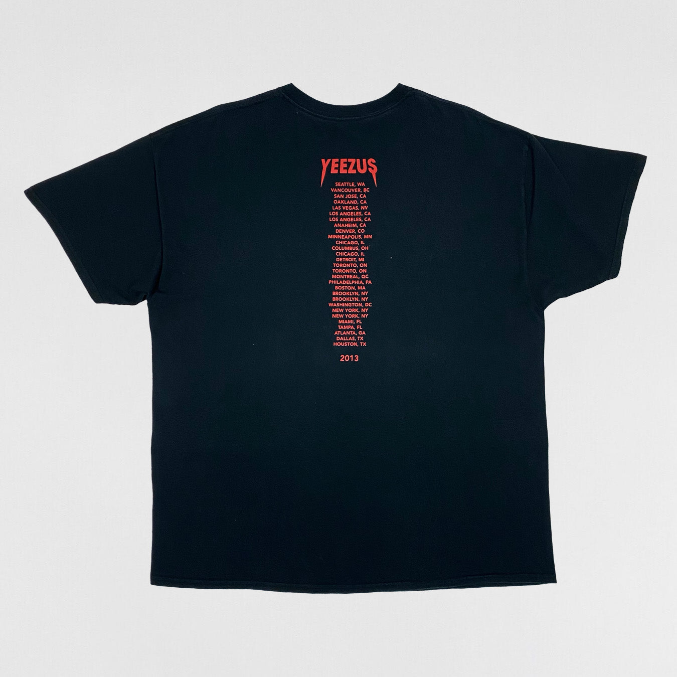 Yeezus Tour 2013 OG Skeleton Prayer Tee By Wes Lang