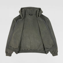 YZY SZN 6 Zip Up Hoodie In Gravel