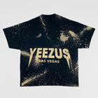 Yeezus Tour 2014 Las Vegas Tee In Bleach Splatter