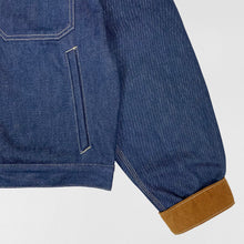 YZY SZN 6 Flannel Lined Corduroy Denim Sample Jacket In Blue