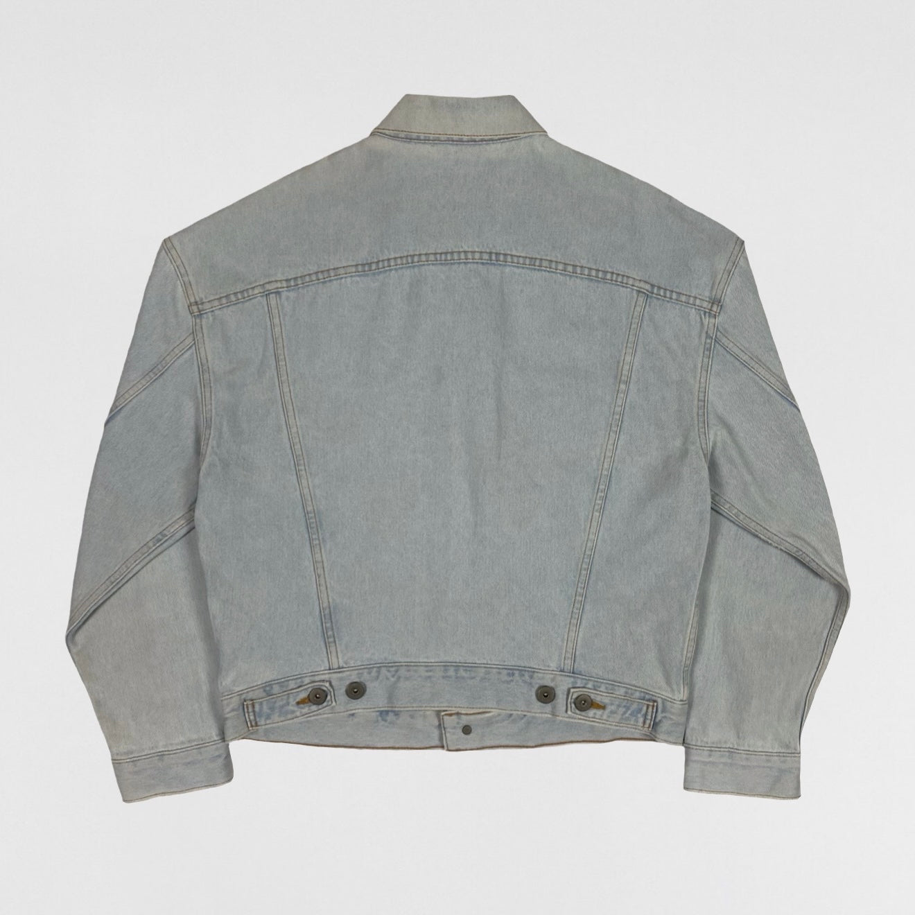 YZY SZN 5 Denim Jacket In Faded Indigo