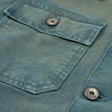 YZY SZN 6 Flannel Lined Canvas Jacket In Glacier