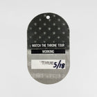 WTT 2012 European Tour Backstage Passes By Virgil Abloh