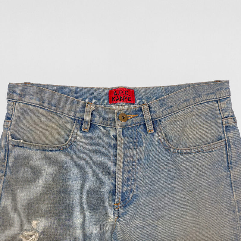 APC 2014 Japanese Distressed Denim In Stonewash