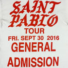 TLOP 2016 Saint Pablo Tour 'General Admission' Long Sleeve In White
