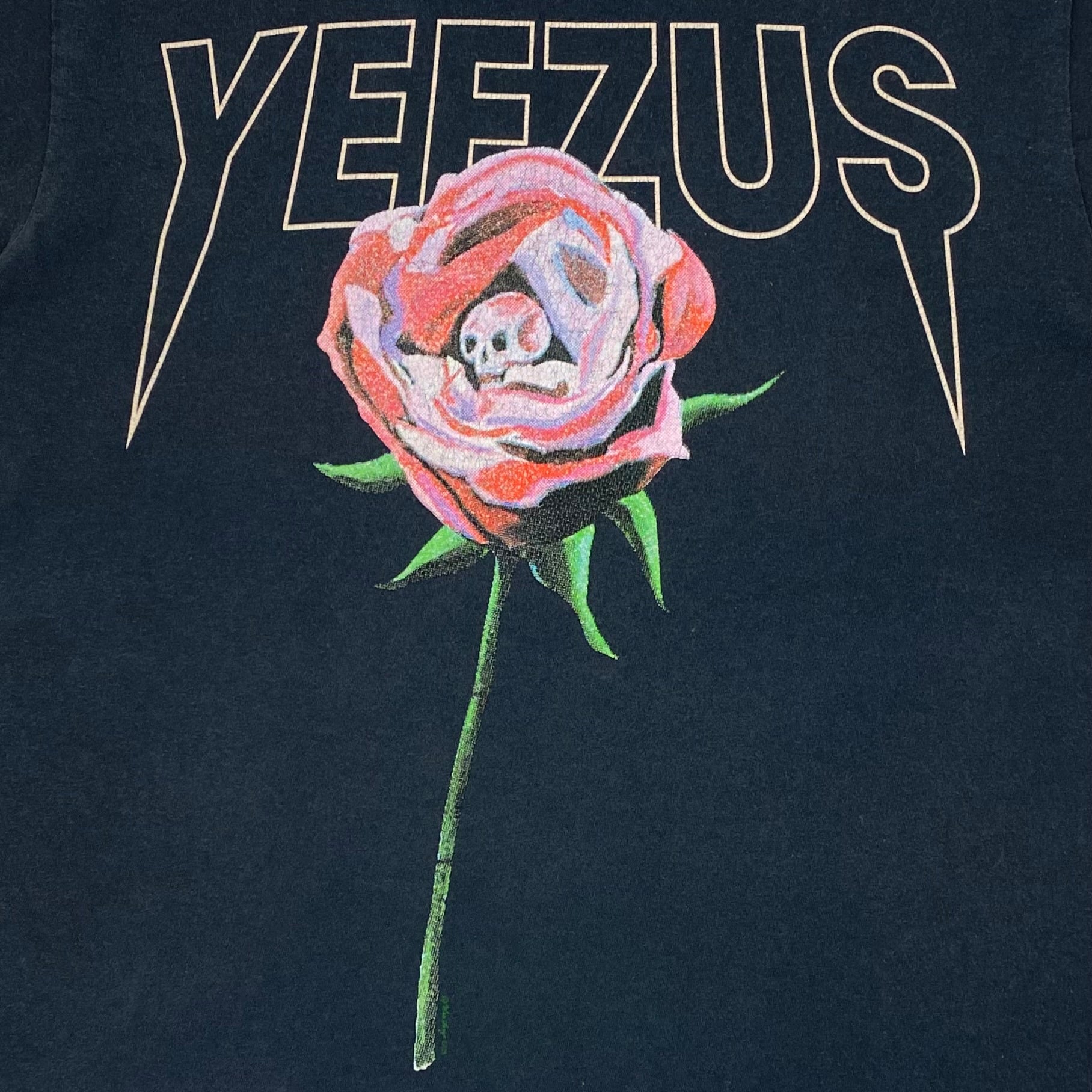 Yeezus Tour 2014 Rose Tee By Wes Lang