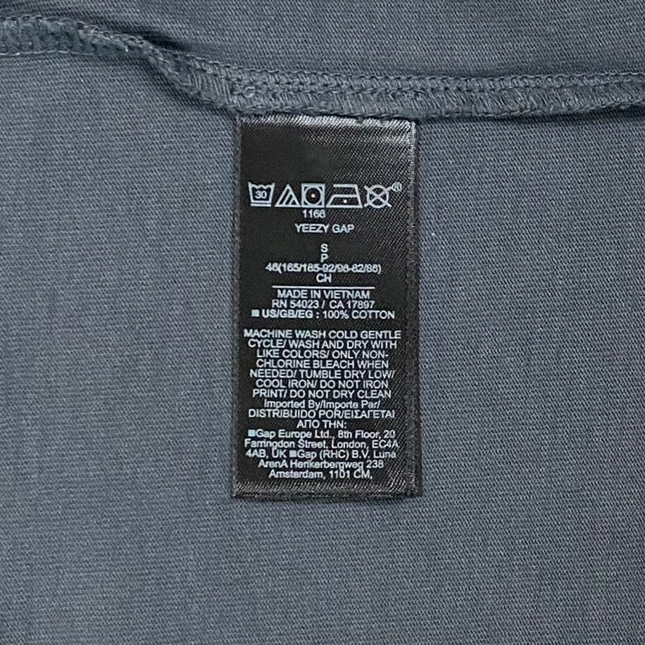 YZY GAP 2022 Long Sleeve In Dark Grey