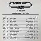 Graduation 2008 Glow In The Dark Tour Itinerary Booklet