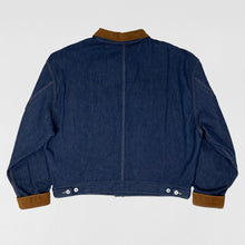 YZY SZN 6 Flannel Lined Corduroy Denim Sample Jacket In Blue