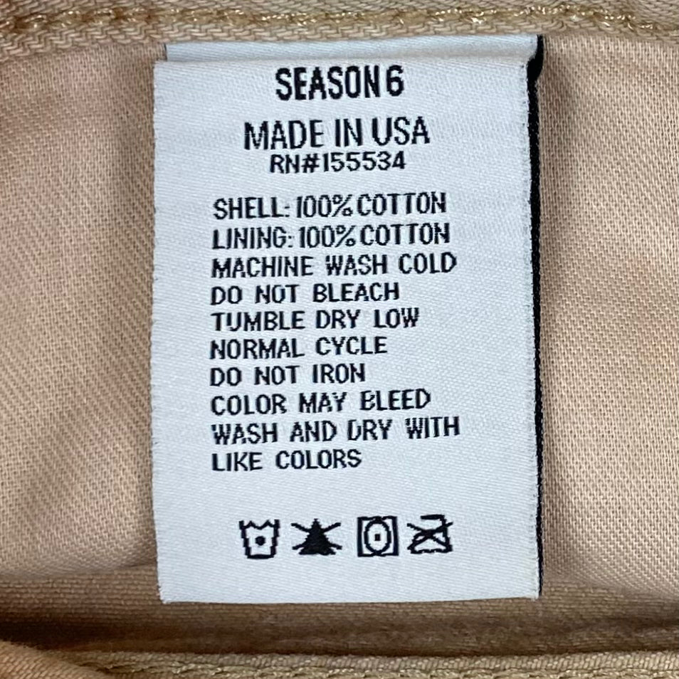 YZY SZN 6 Slim Denim In Washed Beige