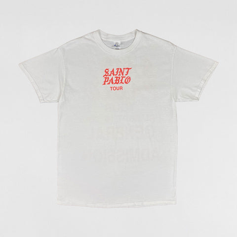 TLOP 2016 Saint Pablo Tour 'General Admission' Tee In White