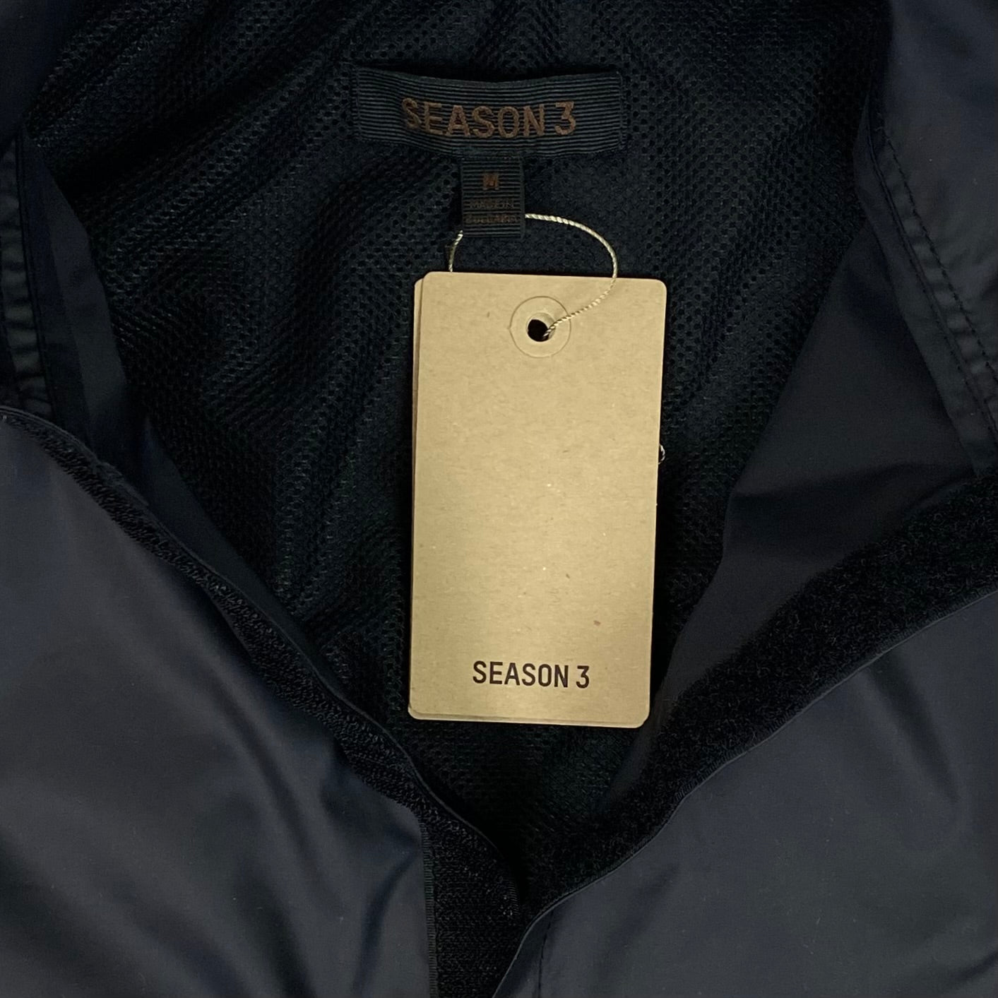 YZY SZN 3 Windbreaker In True Onyx