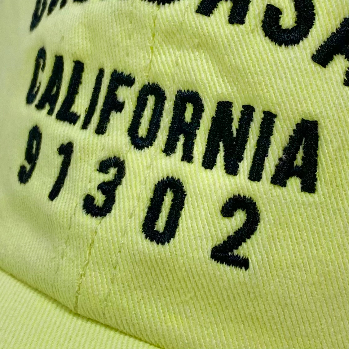 YZY 2017 Calabasas Embroidered Hat In Frozen Yellow