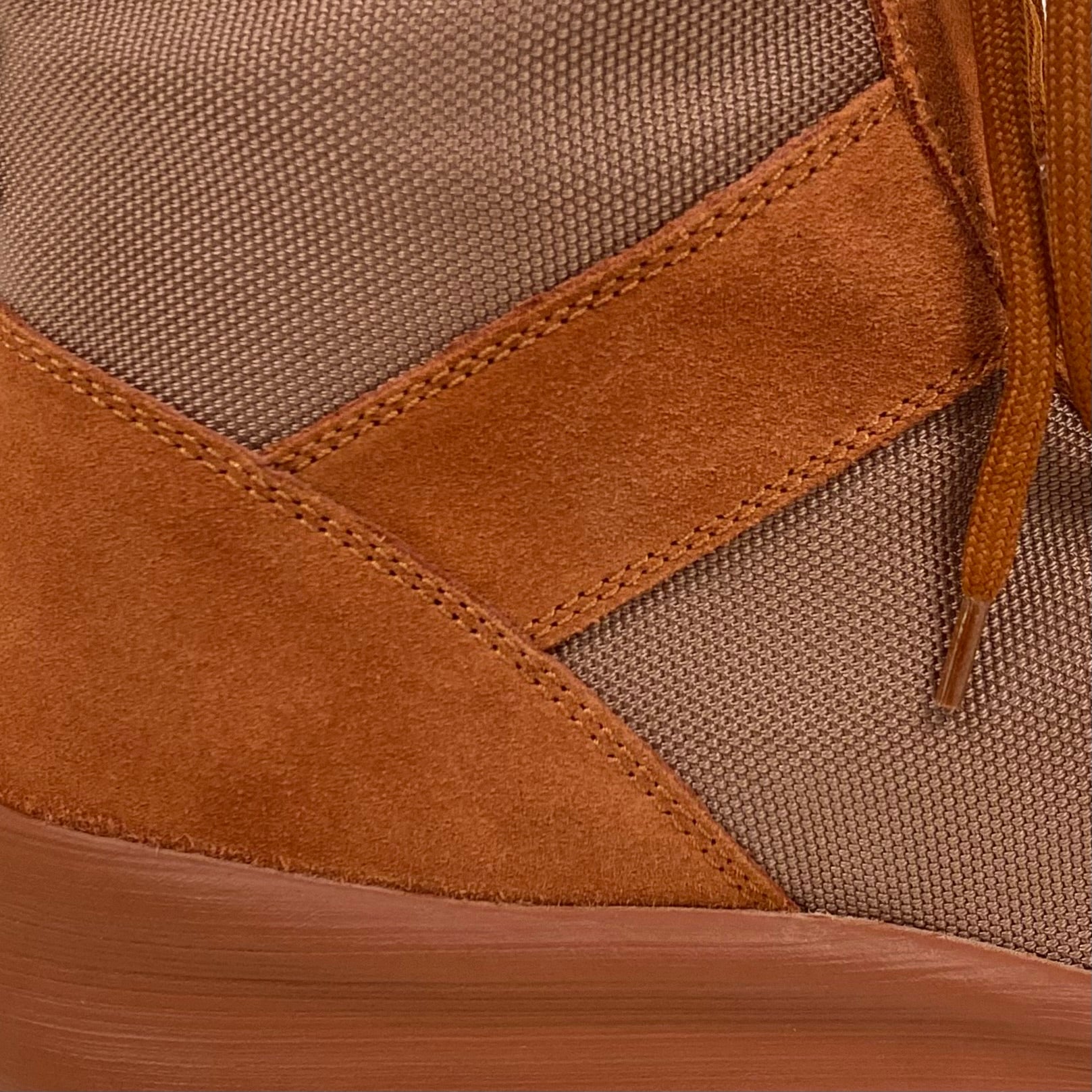 YZY SZN 3 Military Boots In Burnt Sienna