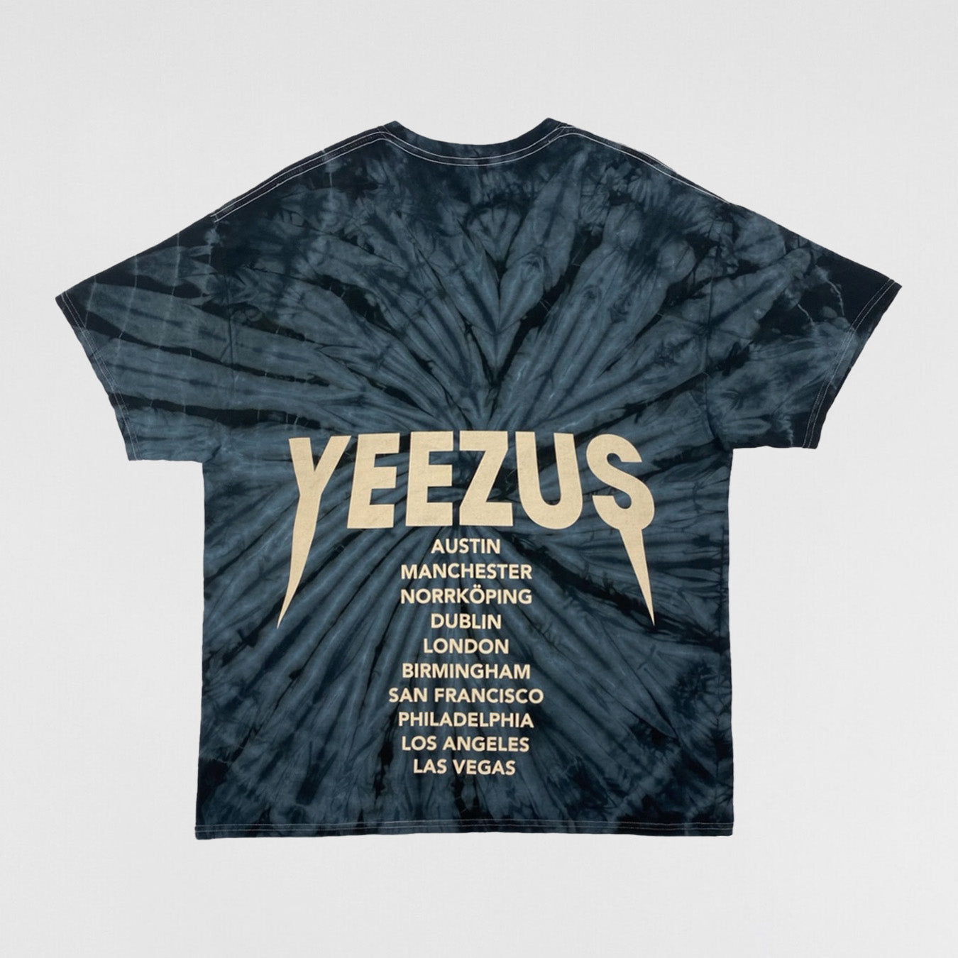 Yeezus Tour 2014 Outside Lands Tie Dye Tee By Virgil Abloh
