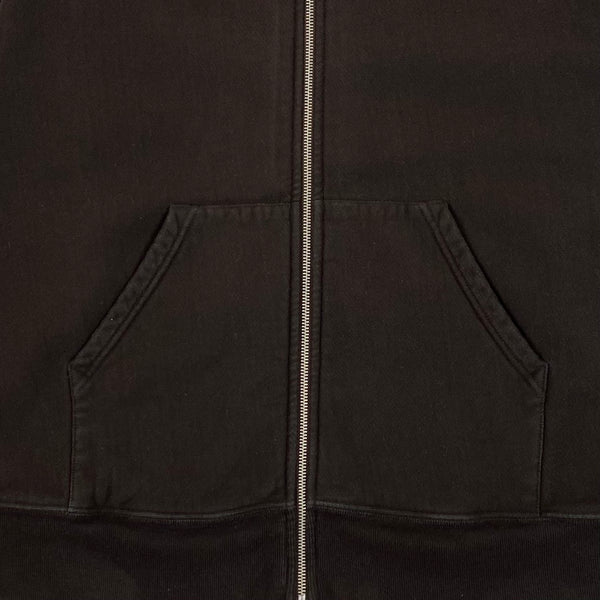 YZY SZN 3 Zip Up Hoodie In Onyx Dark