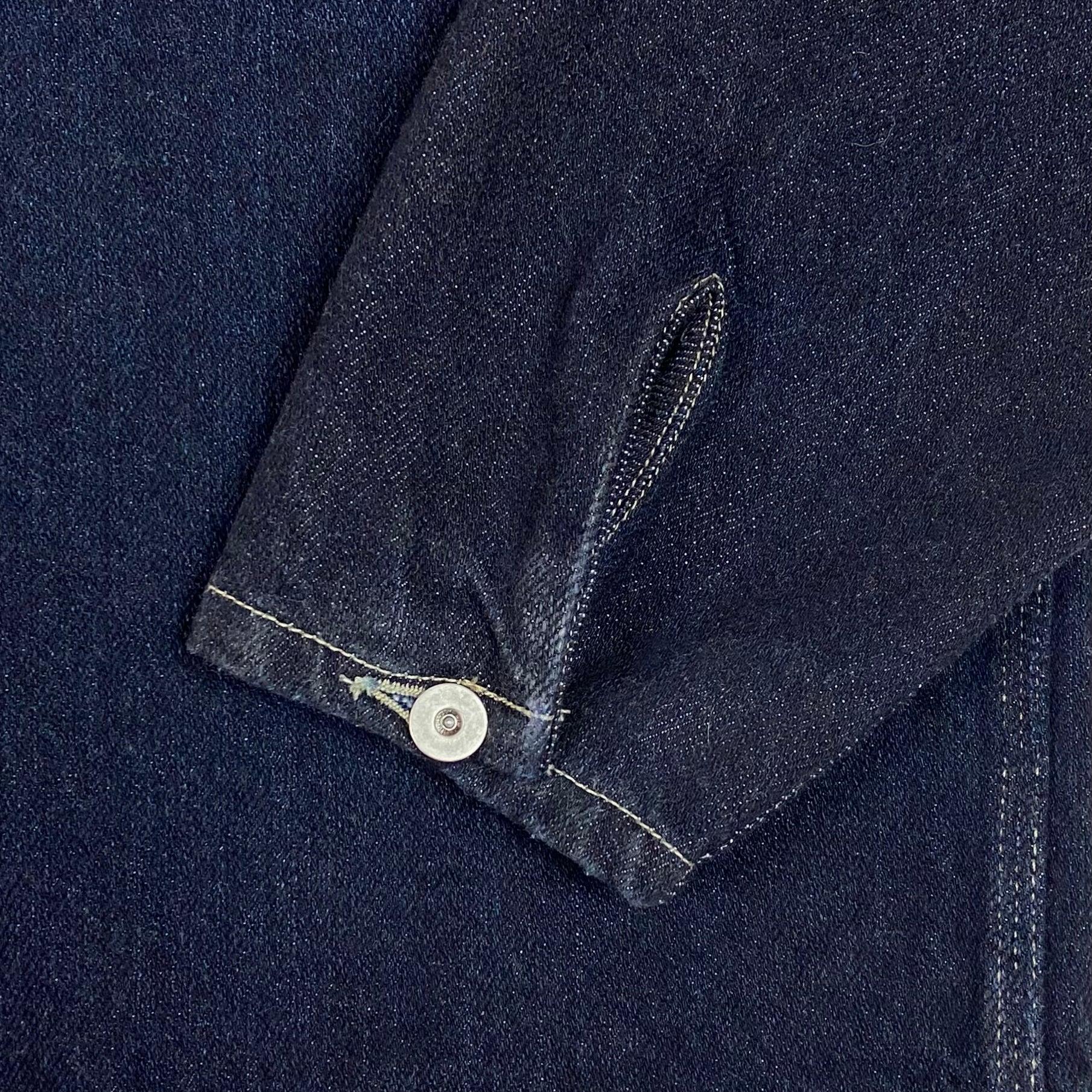 YZY SZN 6 Unreleased Sample Work Shirt In Denim