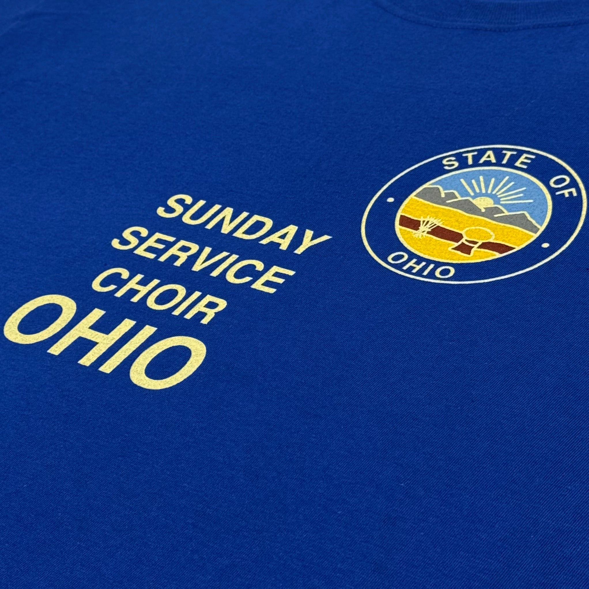 JIK 2019 Unreleased Sunday Service Ohio Choir Tee In Blue