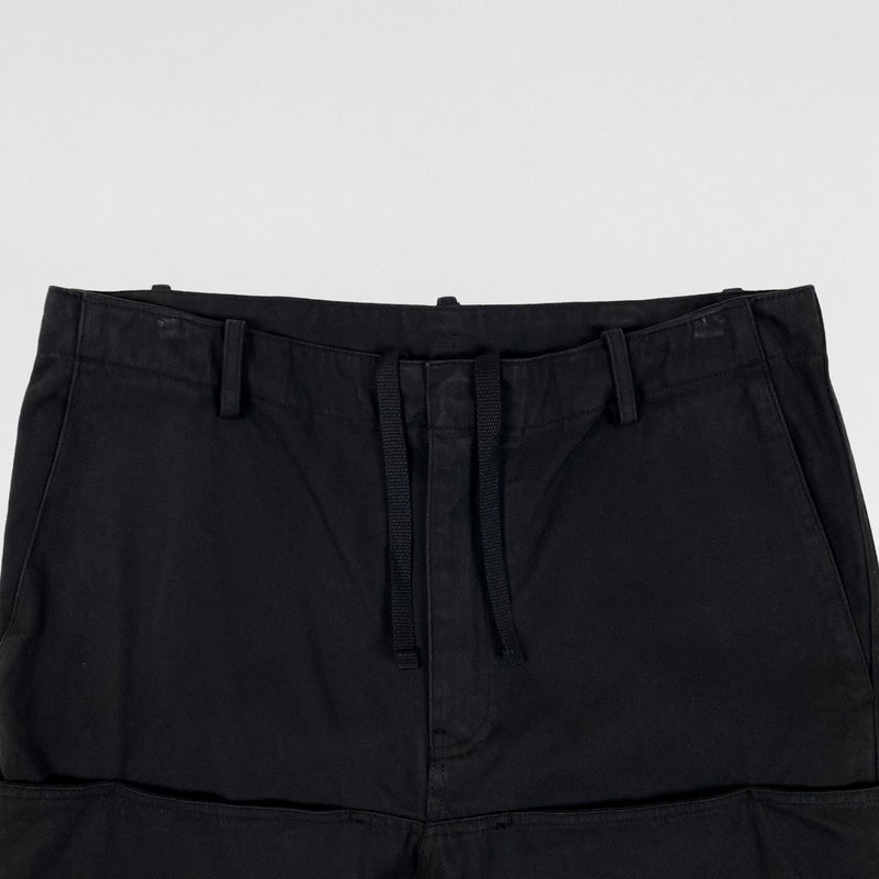 YGEBB 2022 Sateen Cargo Pants In Black