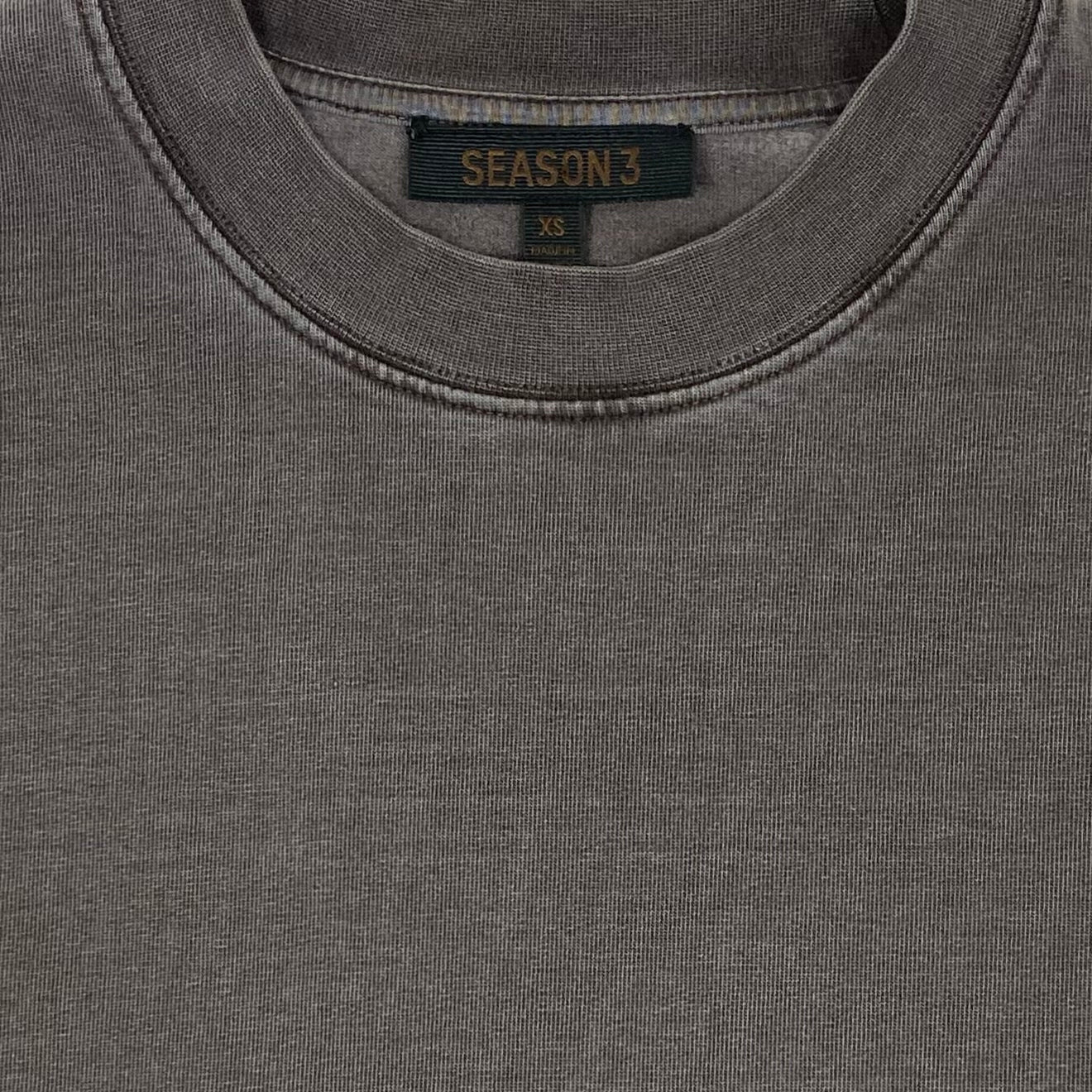 YZY SZN 3 Heavy Knit Tee In Onyx