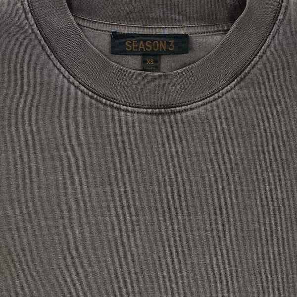 YZY SZN 3 Heavy Knit Tee In Onyx