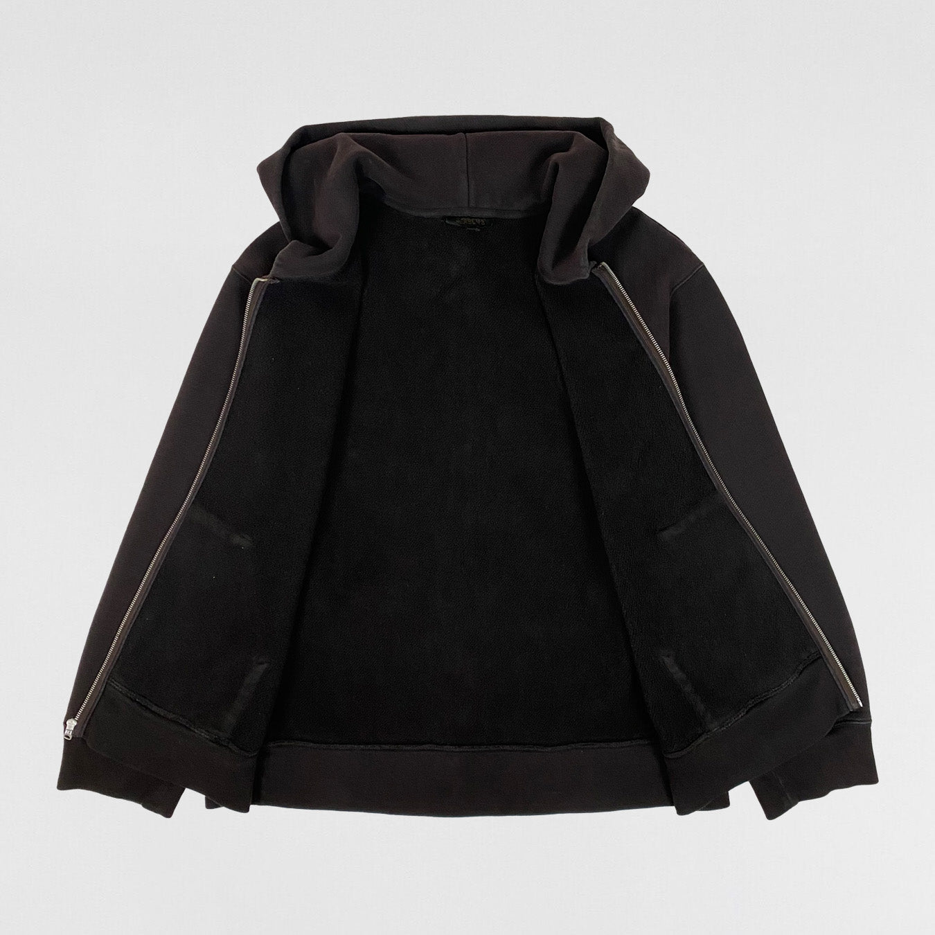 YZY SZN 3 Zip Up Hoodie In Onyx Dark