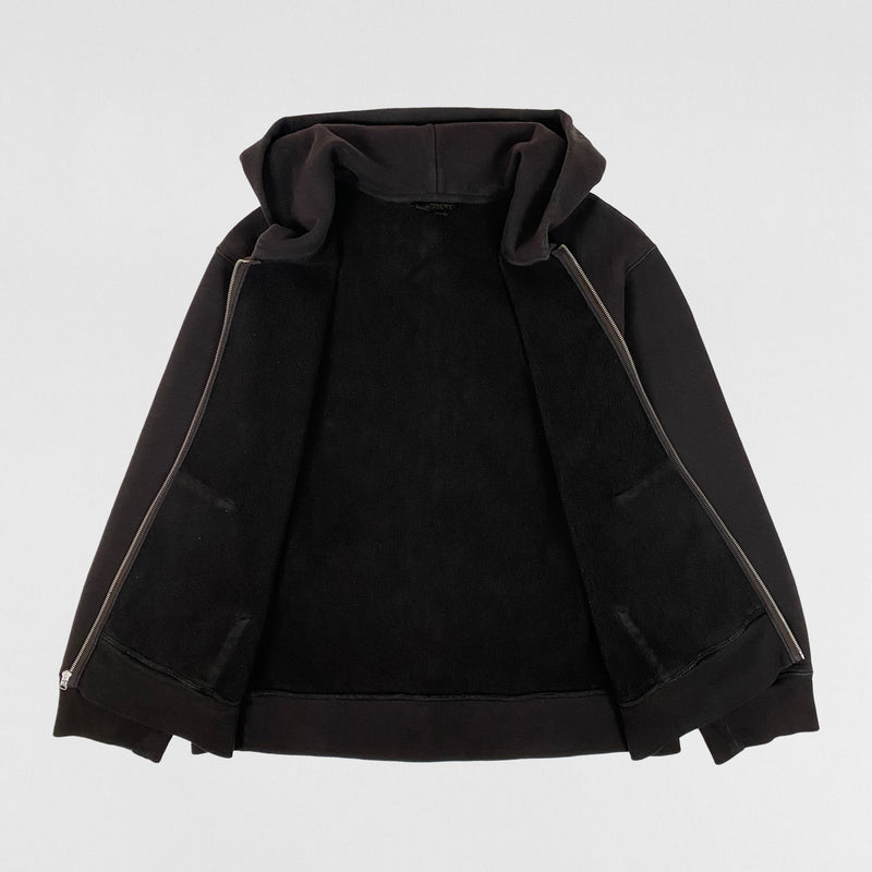 YZY SZN 3 Zip Up Hoodie In Onyx Dark