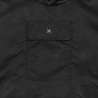 YGEBB 2022 Coated Cotton Hooded Anorak In Black